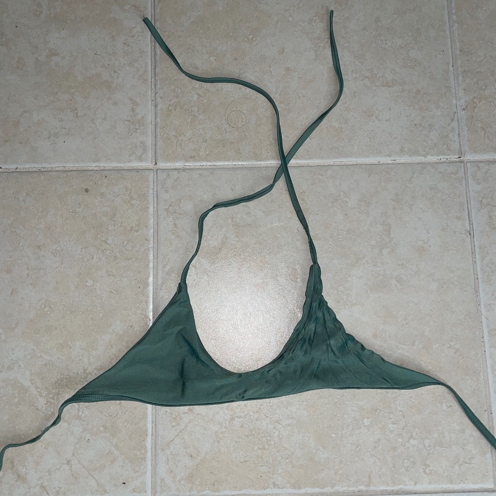 Green bikini top